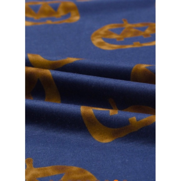 HPx3 🎃⚠️ 1 Large Left • Navy Jack-O-Lantern Halloween Sweatshirt - Picture 4 of 7